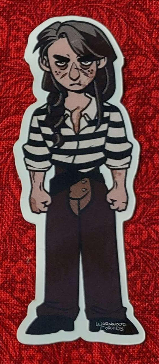 ☀︎ BLACK WIDOW (sticker) (3in) - $4 ☀︎